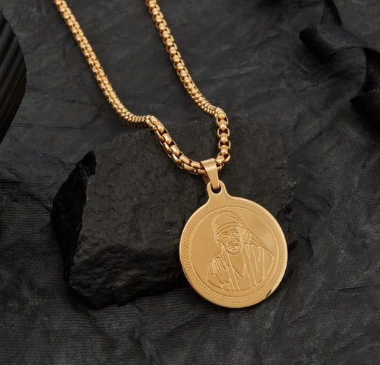 Sai Baba Chain Pendant for Men