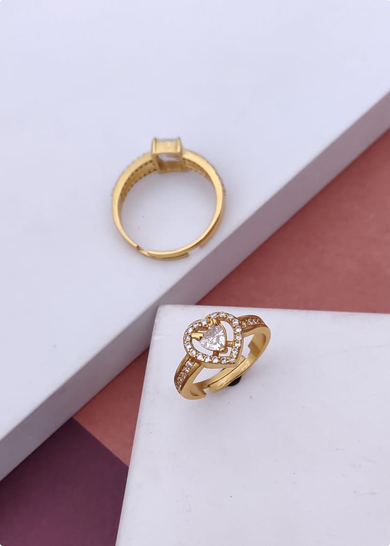 Love Heart Adjustable Ring